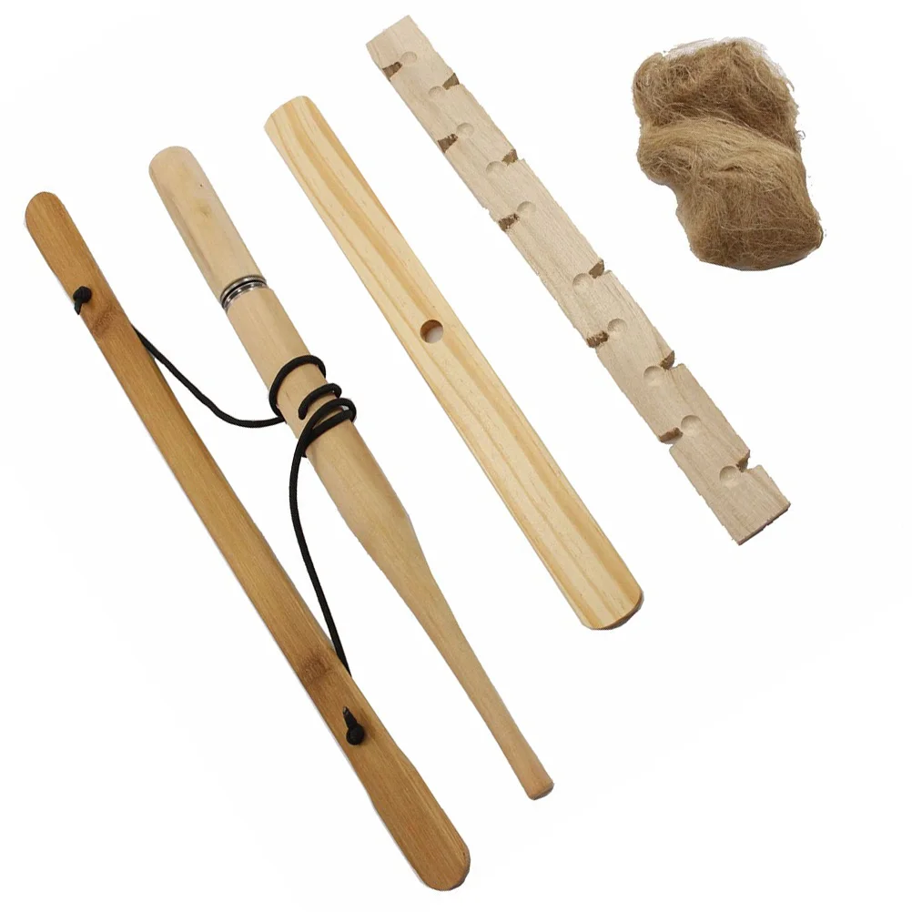 مجموعة واحدة من معدات حريق التخييم، مجموعة أدوات تشغيل خشبية، علامة حريق الاحتكاك للبقاء على قيد الحياة البرية، سهلة الاستخدام للمغامرة الخارجية المزدوجة #2