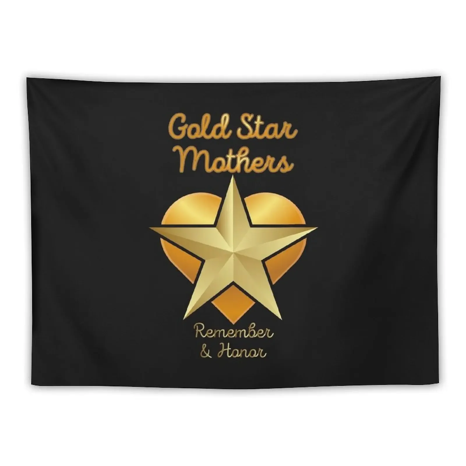 Gold Star Mothers Remember & Honor Gift Tapestry Home Decorations Room Decorations Cute Decor Room Decor Cute Tapestry