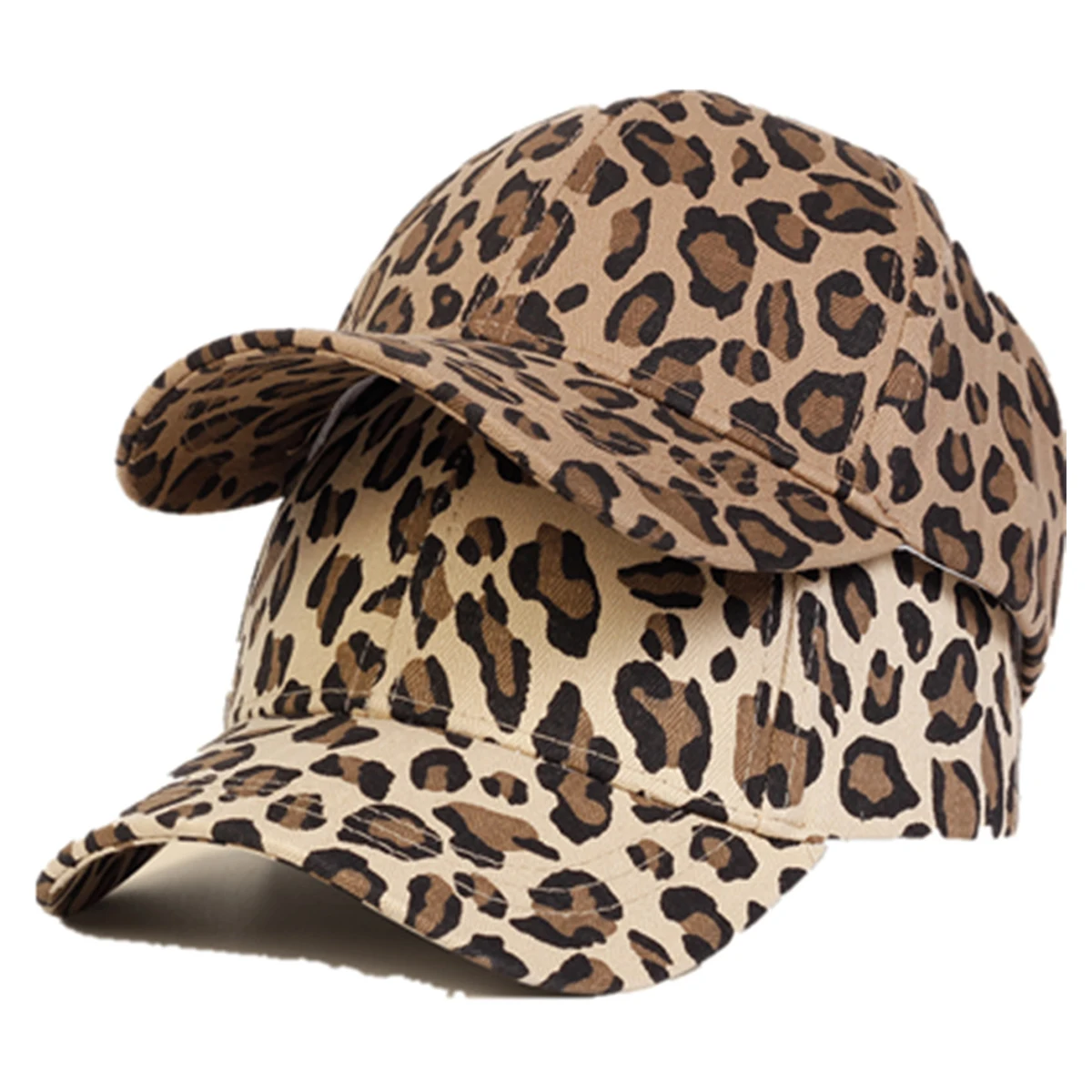 Children Leopard Print Baseball Caps Spring Autumn Outdoor Adjustable Casual Hats Boy Girl Travel Sunscreen Hat