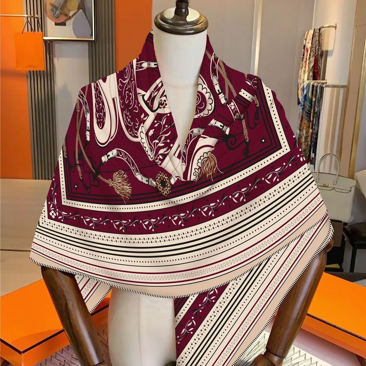 وشاح شال حراري على الطراز الكوري العصري لغرفة مكيفة الهواء من الصيف إلى الشتاء، هدية إكسسوارات عصرية عالمية