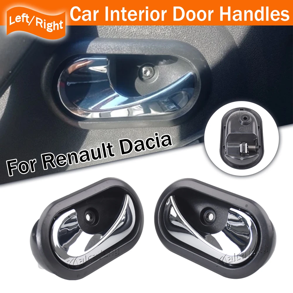 

Внутренняя левая или правая дверная ручка с хромированной ручкой для Renault Logan Duster 2012-2016 Dokker Sandero 8200733847 8200733848