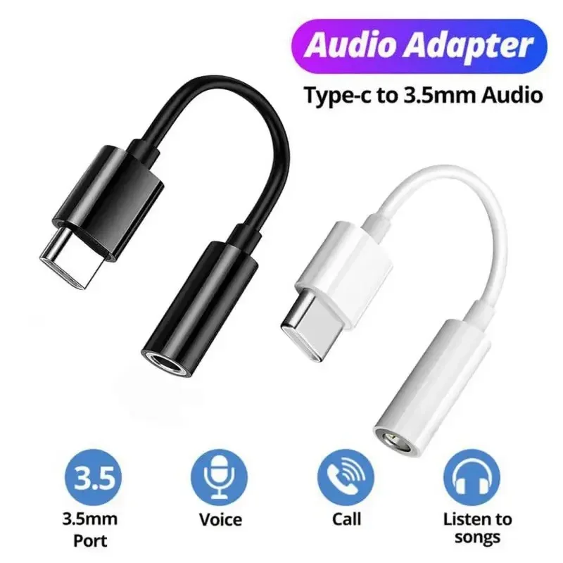 USB Type C To 3.5 Jack Earphone Adapter USB-C 3 5mm Audio Cable Converter For IPhone 15 15 Pro MAX Samsung Galaxy Huawei Xiaomi