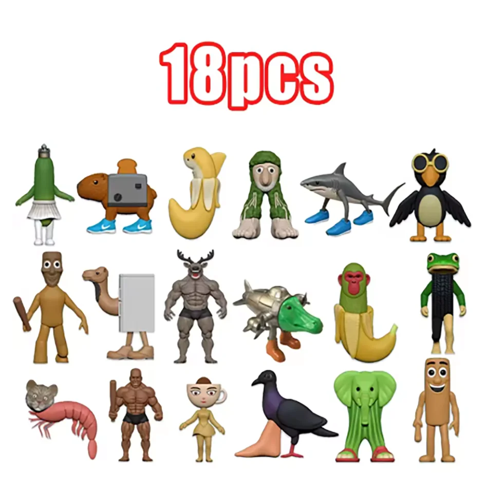 جديد شان هاي جينغ الإيطالية Brainrot Tung Sahur عمل لعبة سطح المكتب الديكور الكرتون البلاستيكية متعة نموذج الديكور هدية للأطفال