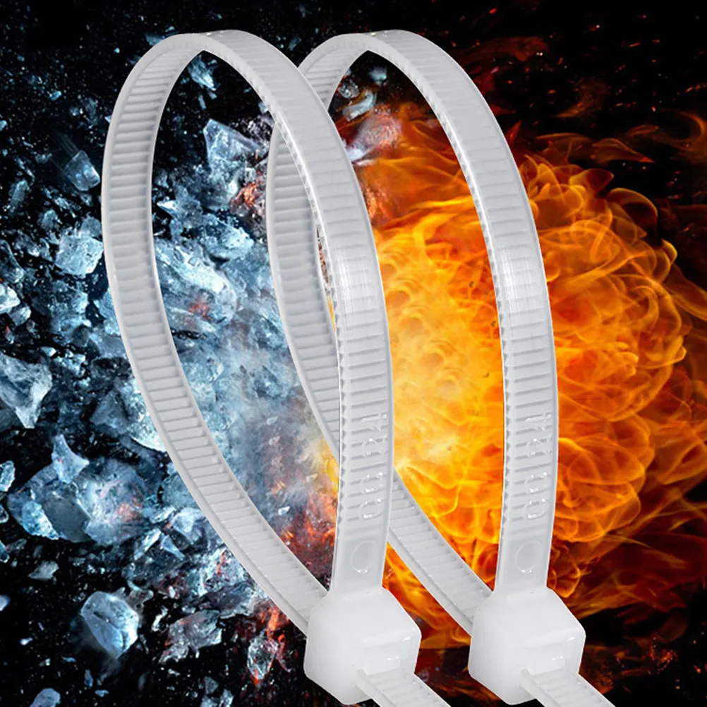 100Pcs Releasable Cable Ties Nylon Zip Ties Thick Buckle Strong Bite Force Wear Resistant Reusable Tie Wraps for Electronics