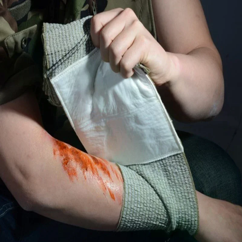 مجموعة الصدمات الطبية مقاس 6 بوصة، ضمادة إسرائيلية، حماية أمنية للطوارئ للتخييم في الهواء الطلق والمشي لمسافات طويلة والإسعافات الأولية للجروح #2