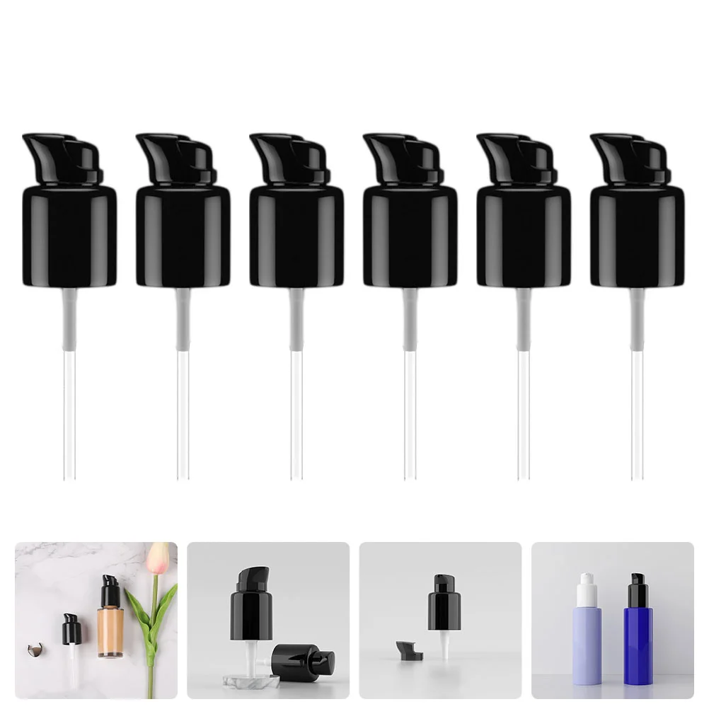 6 Pcs Lotion Pump Hand Soap Dispenser Replacement Bottles Plastic Pressure Emulsion Pumps Pressing