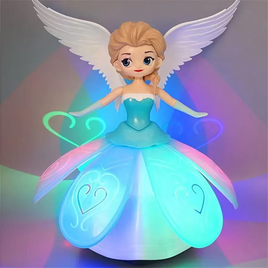 

Sofia Snow Princess Dance Robot with Night Light Music Elsa Luminous Toy Cake Decoration Kids Brithday Christmas Toy Gift