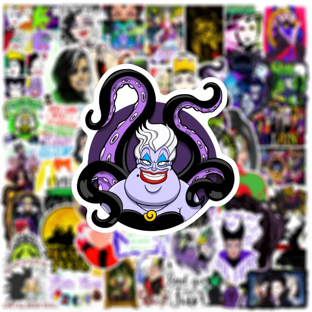 10/30/50 قطعة ديزني ماجيك الشرير الساحرة Maleficent الملكة الكرتون ملصقات DIY بها بنفسك حقيبة الأمتعة الدراجة كول الكتابة على الجدران طفل ملصق لعبة