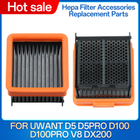 Hepa Filter Compatible For Uwant floor cleaning machine D100 / D100pro / D5 / V8 / Dx200 Filter Accessories Replacement Parts