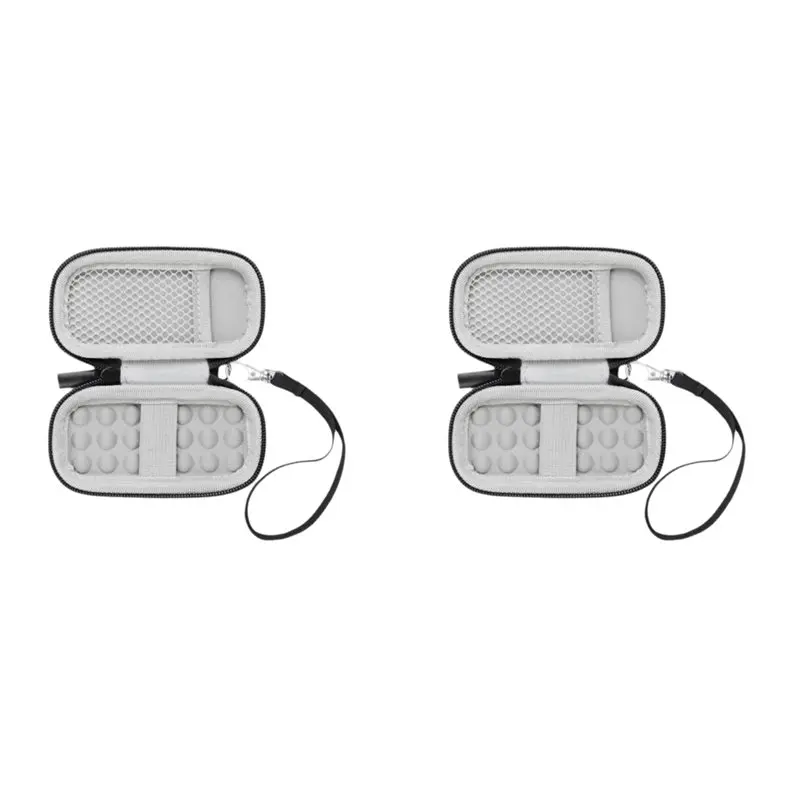 ABZZ-2X EVA Case For Alivecor Kardia Mobile ECG/Kardiamobile 6L EKG Heart Monitor Protective Cover Storage Bag