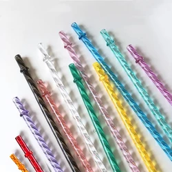 12 Pack Swirl Straws, Reusable 11