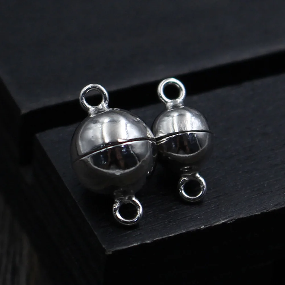 

10 Pcs Magnetic Jewelry Clasps Strong Barrel Connectors Bracelet Fastener Hooks Accessories for DIY Necklace Craft