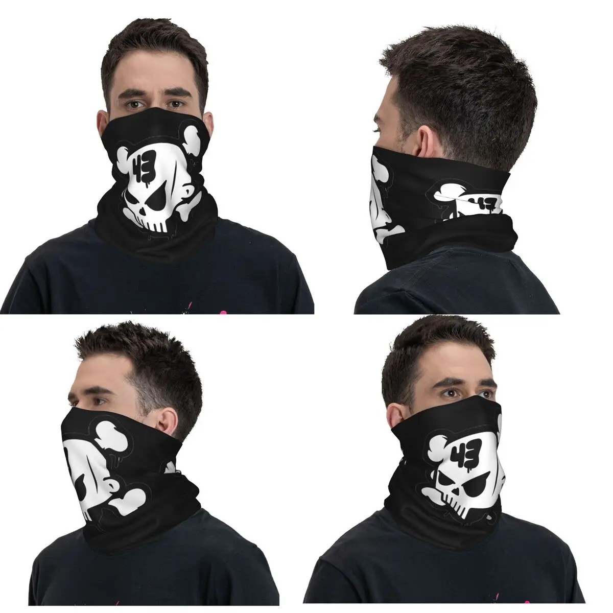 Ken Block 43 Bandana Neck Cover Printed Mask Scarf Warm Cycling Scarf Riding Unisex Adult Breathable