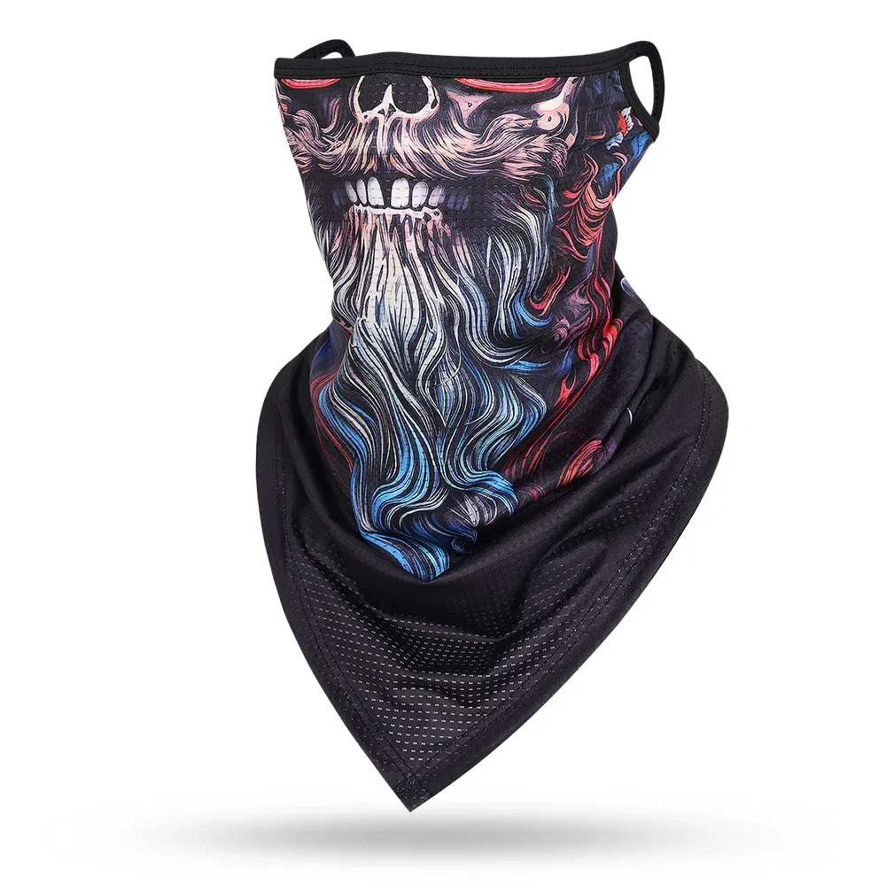 3D Earloops Scarf Multifunctional Face Bandana Balaclava Breathable Sunscreen Motorcycle Riding Mask