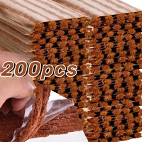 Tiras de reparación de neumáticos de motocicleta y coche, accesorio de goma para pinchazo, sin cámara, 200 piezas