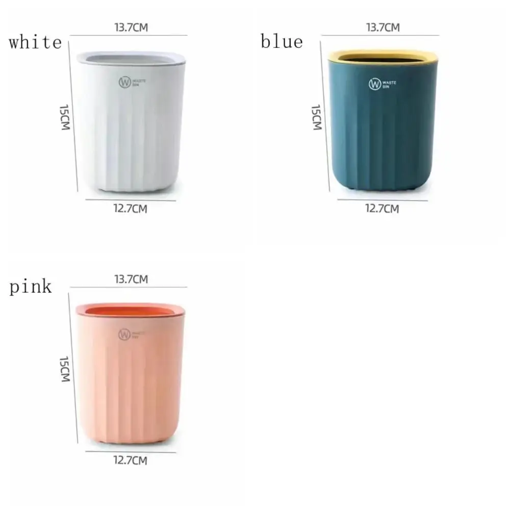 Mini Waste Bin Desktop Office Trash Can Home Garbage Basket Table Plastic Organizer Office Supplies Sundries Barrel Box