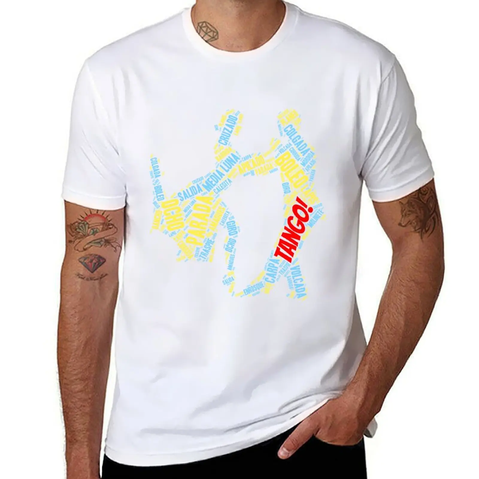 Tango Boleo Word Art T-Shirt anime t shirts for man t shirt for man T-Shirt