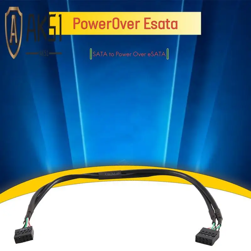 

AK51-Dual Port Sata To 5V 12V Power Over Esata USB Port Adapter Convert Expansion Converter Card Connect To 2.5 Inch 3.5 Inch Ha