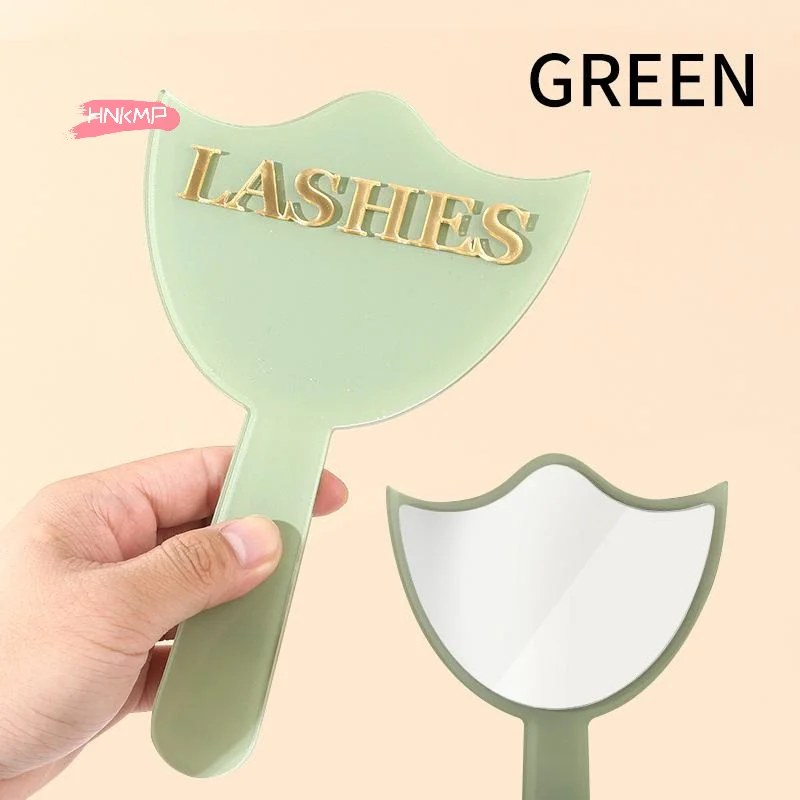 Professioneller Wimpernverlängerungsspiegel mit Griff für präzises Wimpern, Make-up, Salon, Dekor, Wimperntechniker, Foto-Requisite