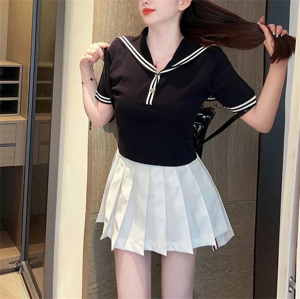 

Вязаный топ Ele Island Holiday Sailor, красивый модный комплект, летний комплект 2024, женская одежда, ансамбль