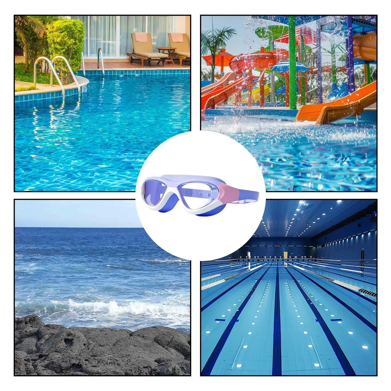 

Kid Goggles For Swimming Waterproof Diving Glasses Child Snorkel Goggles For Boys Girls Beginners Participants Beach Vacation