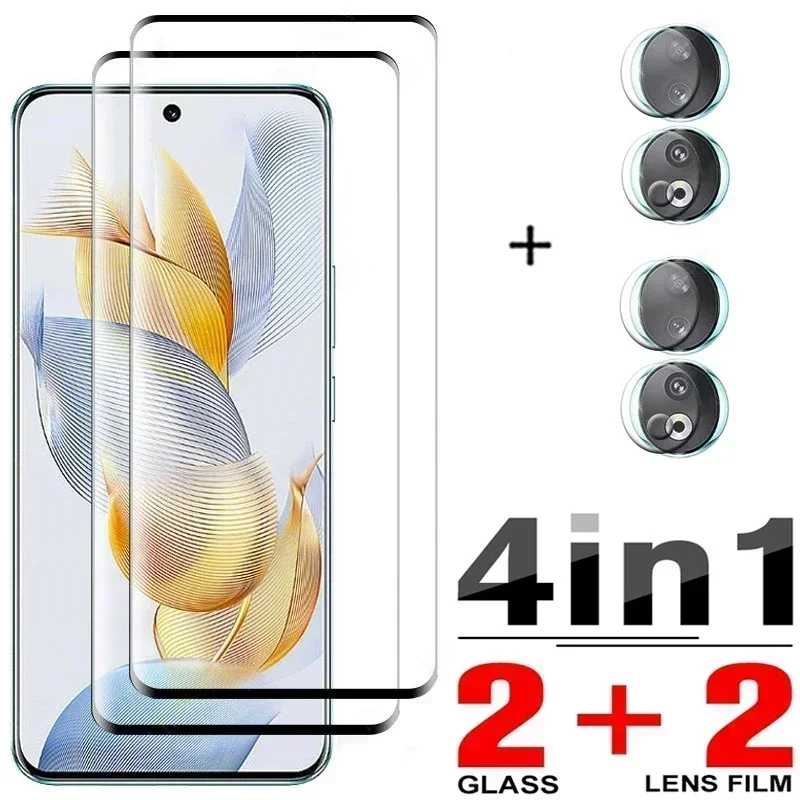

Закаленное стекло 4 в 1 для Huawei Honor 90 Pro, защита экрана, объектив камеры, защитная пленка для Huawei Honor 90Pro Honor 90, стекло