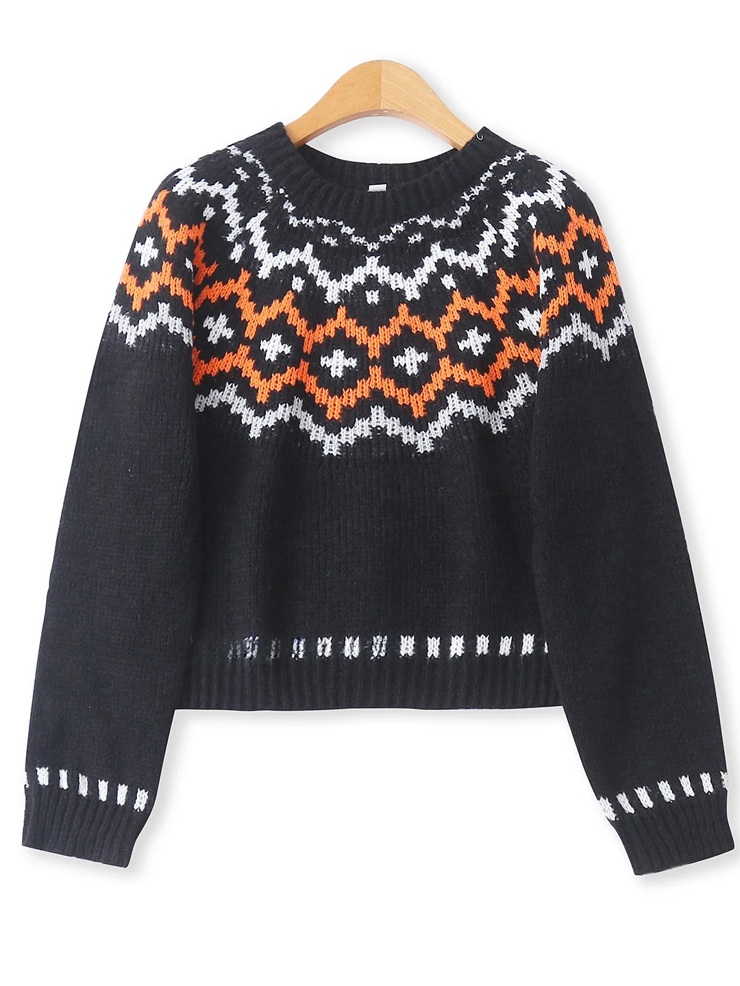 

Цветной вязаный свитер, круглый Ne Long Sve ort Fit, женский модный осенний новый универсальный трикотаж, круглый топ