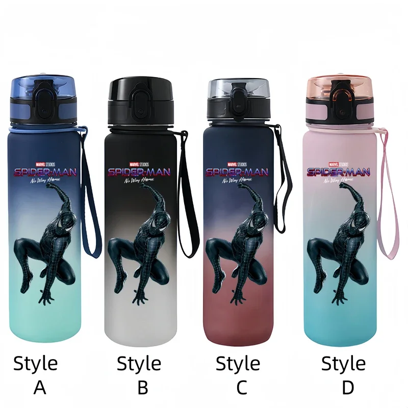 Marvel Spider-Man draagbare plastic buitensport drinkbeker met grote capaciteit bergbeklimmen beker cadeau cartoon waterfles