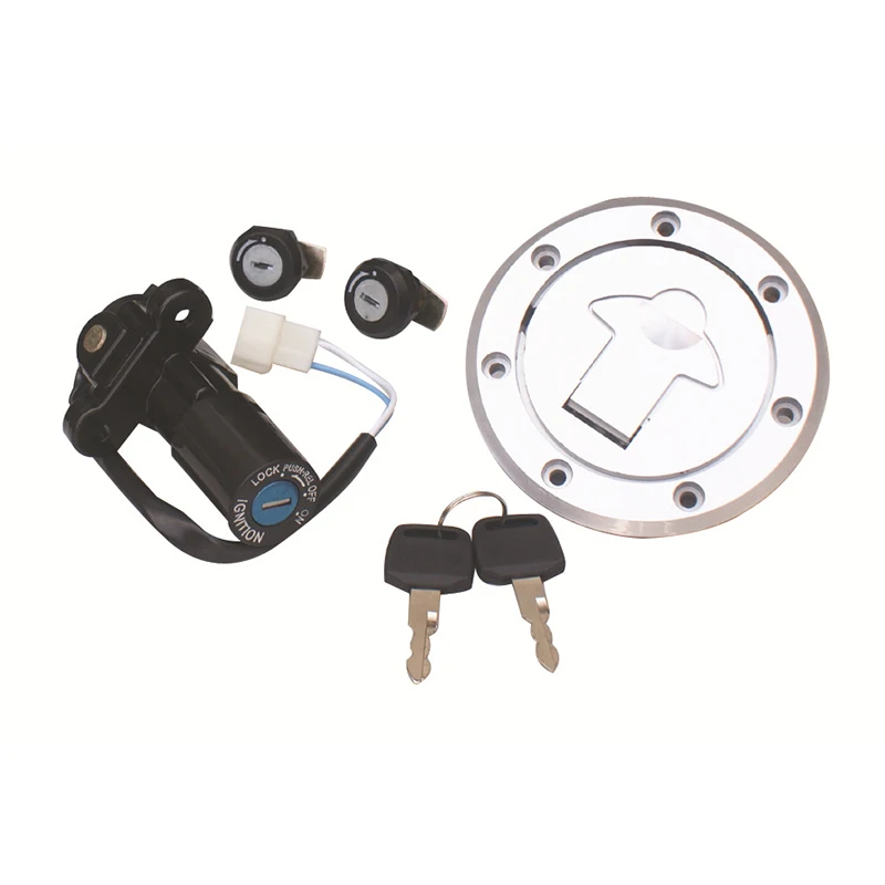 Motorcycle Ignition Switch Fuel Gas Cap Cover Key Lock Set with Key Kit For BAJAJ PULSAR135 PULSAR180