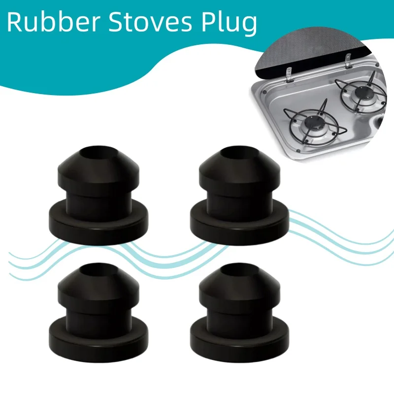 

16pcs Black Rubber Stoves Plug Grommet Sleeve Pan Hob For Otorhome Caravan Camper 44990000122 Outdoor Van Camper Accessories