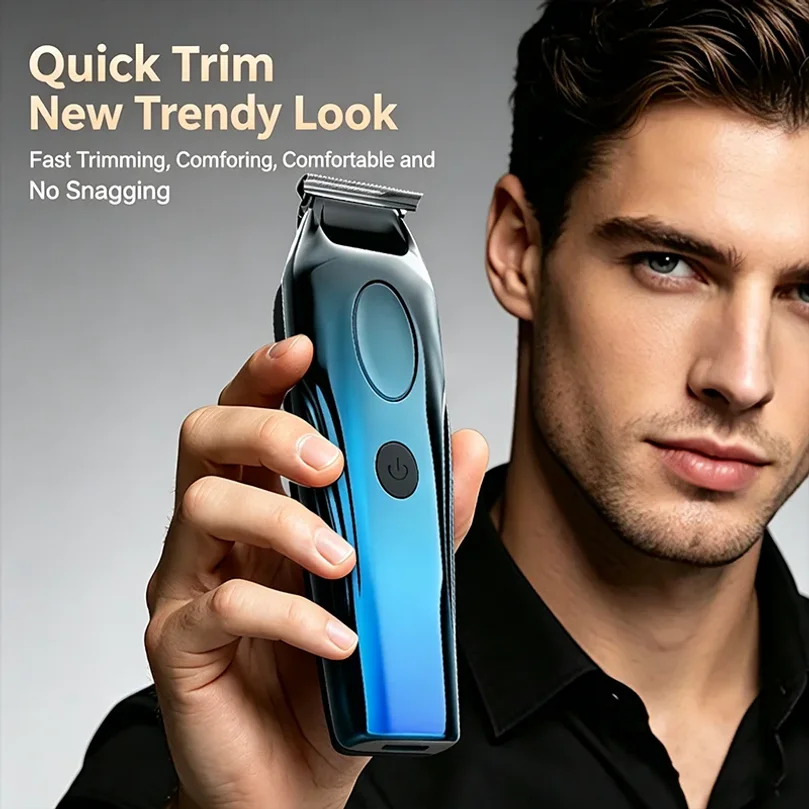 Hairdressers Use Professional Electric Clippers, Digital Display Electric Hair Clippers, and Household Electric Clippers