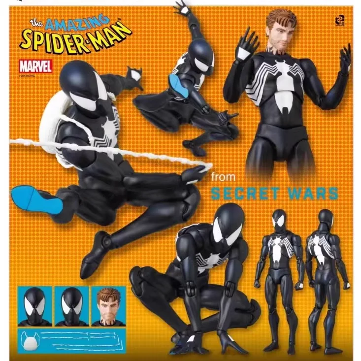 Mafex 147 Venom Action Doll Model Toy 1/12 High Quality Venom Spider Man Symbiotic Doll Collection Gift Manual Model