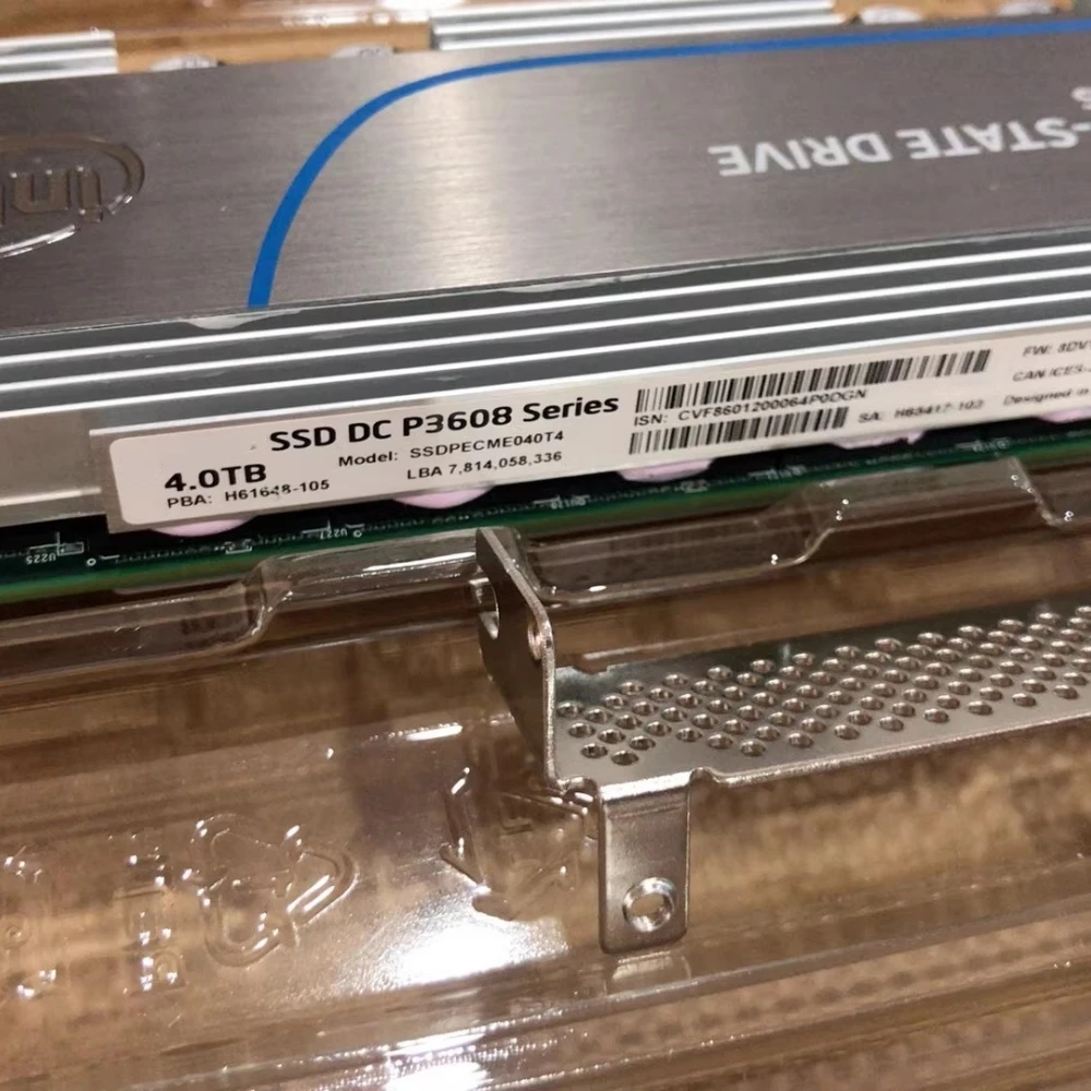 P3608 4t mlc aic u2 nvme pcie cartão duplo 2t unidade de estado sólido original para servidor intel de grau empresarial