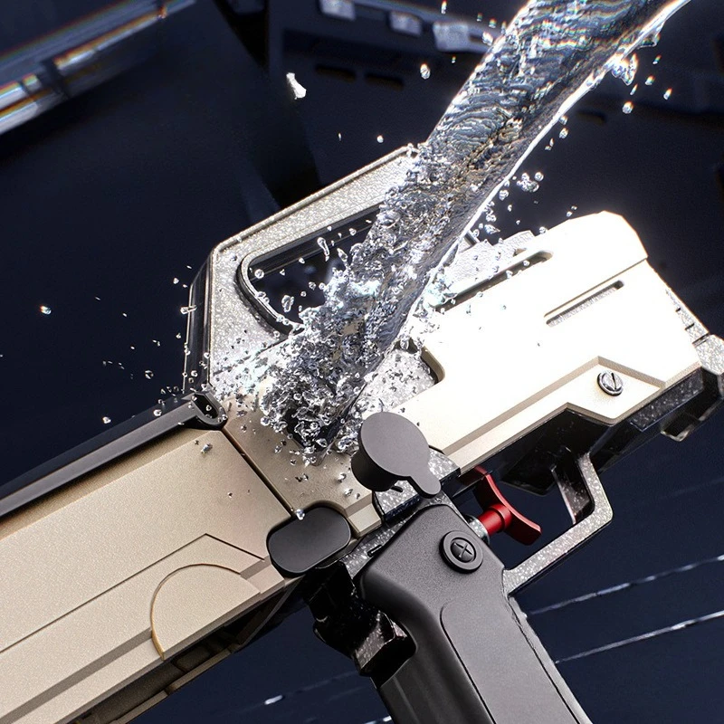 Folding Submachine Water Gun Manual Continuous-Fire Water Toy FMG9 Toy Gun Large Capacity Summer Beach Pool Outdoor Toy image 5