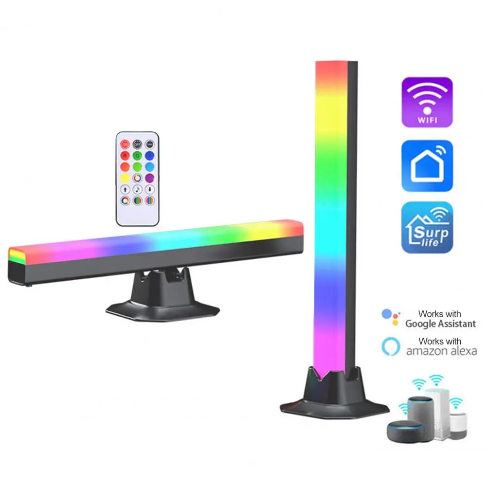 Led Light Strip Dynamic Rgb Led Light Bar Usb Powered Ambient for Gaming Tv Pc Room Monitor Desk Remote Control Color-changing