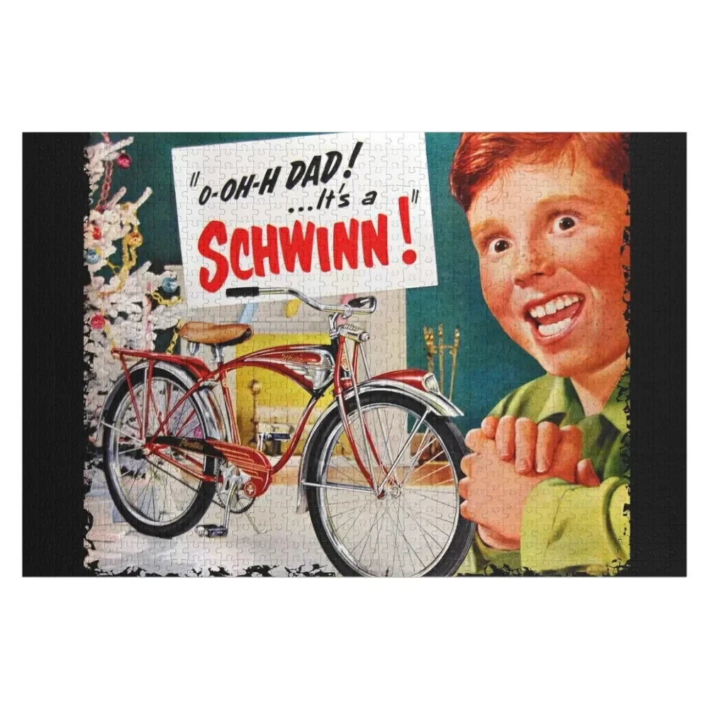 

Schwinn Vintage Bicycles Chicago USA Jigsaw Puzzle Wooden Name Wooden Decor Paintings Puzzle