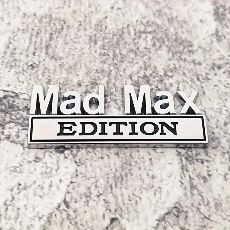 2PCS Mad Max Edition Emblem Sticker Badge Fender Funny Decals Car Truck Replacement Door for Universal Vehicle SUV Motorcycle view 6