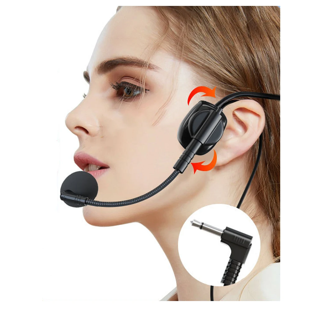 Wired Headset Microphone, Flexible Wired Boom for Voice Amplifier,Teachers, Speakers, Coaches, Presentations, Seniors