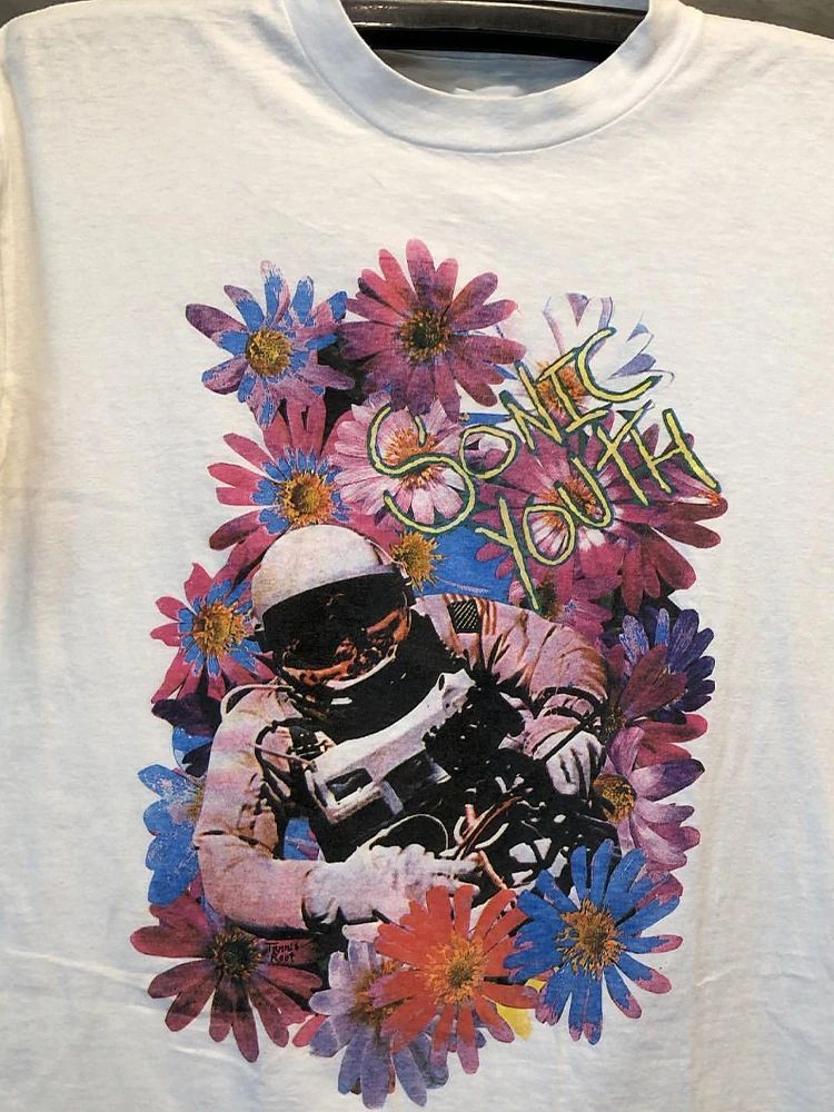 Sonic Youth Vintage Punk Rock Short Sleeve T-Shirt Unisex Cotton Summer Casual Wear Creative Print Youth Fashion Shoulder-Length
