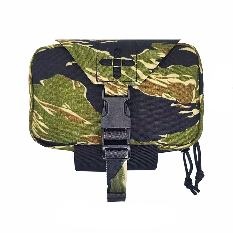 

Tactical Raiders Fast Deploy Small Molle Medical Pouch NIR Compliant Green Tiger Camo(051799)