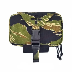 Tactical Raiders Fast Deploy Small Molle Belt Medical Pouch NIR Compliant Green Tiger Camo(051799)
