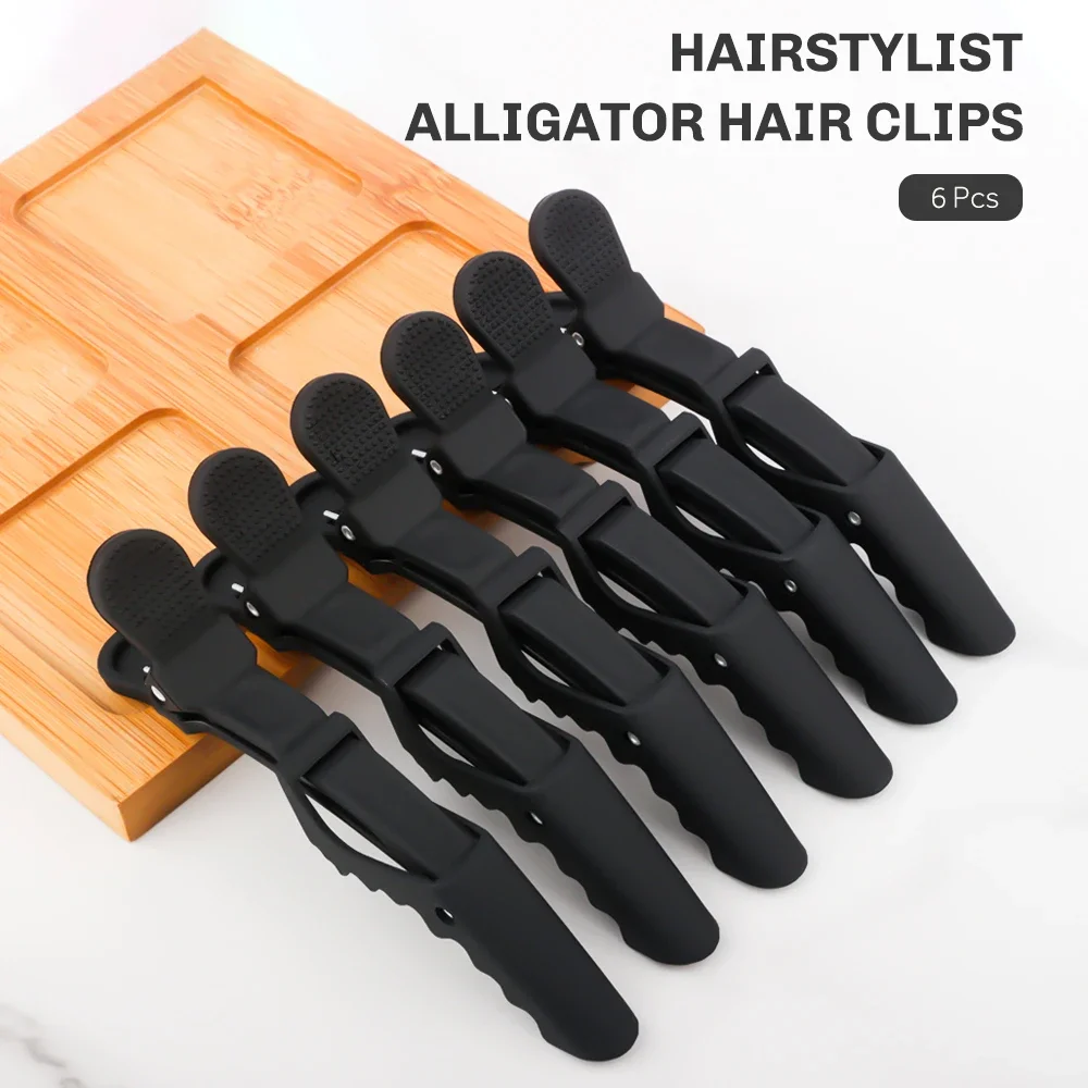 

6 шт./лот, заколки для волос, парикмахерские зажимы, коготь, зажимы типа «крокодил», парикмахерская для салона, аксессуары для укладки волос, шпилька для женщин