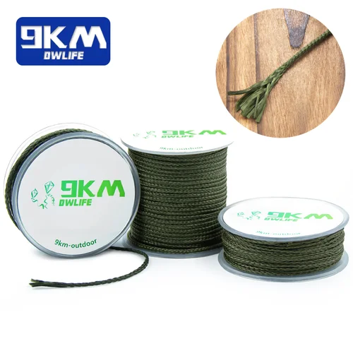 Imagen 1 del producto Línea de Kevlar, hilo de pescar trenzado de 1,1 ~ 2,3mm, hamaca para exteriores, mochila de paracaídas para acampar, cordón de lona, cuerda para cometa, línea de asistencia para pesca