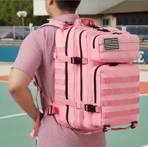 Mochila táctica Molle de 45L para hombre, mochila de supervivencia de 3 días, caza, Camping, senderismo, gimnasio, bolsa de supervivencia para insectos