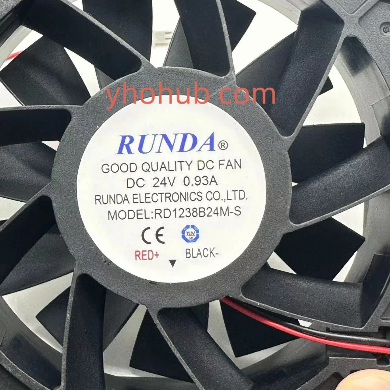 Runda RD1238B24M-S dc 24v 0.93A 120 × 120 × 38ミリメートル2線式サーバー冷却ファン