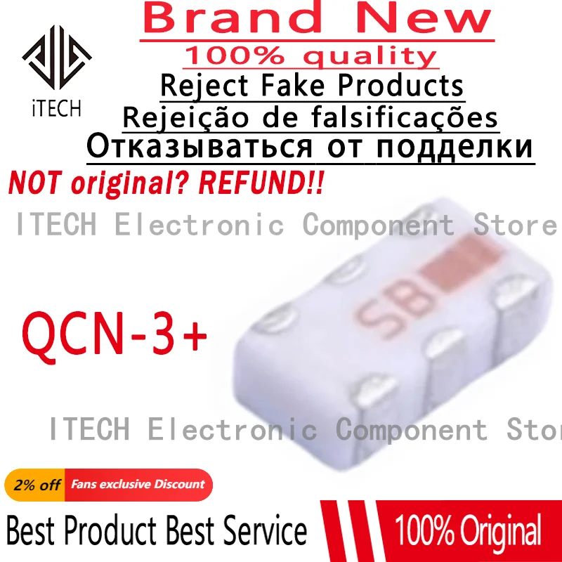 5pcs/lot Original QCN-3+ LTCC 90° Hybrid, 220 - 470 MHz, 50ohm 100% New and Genuine