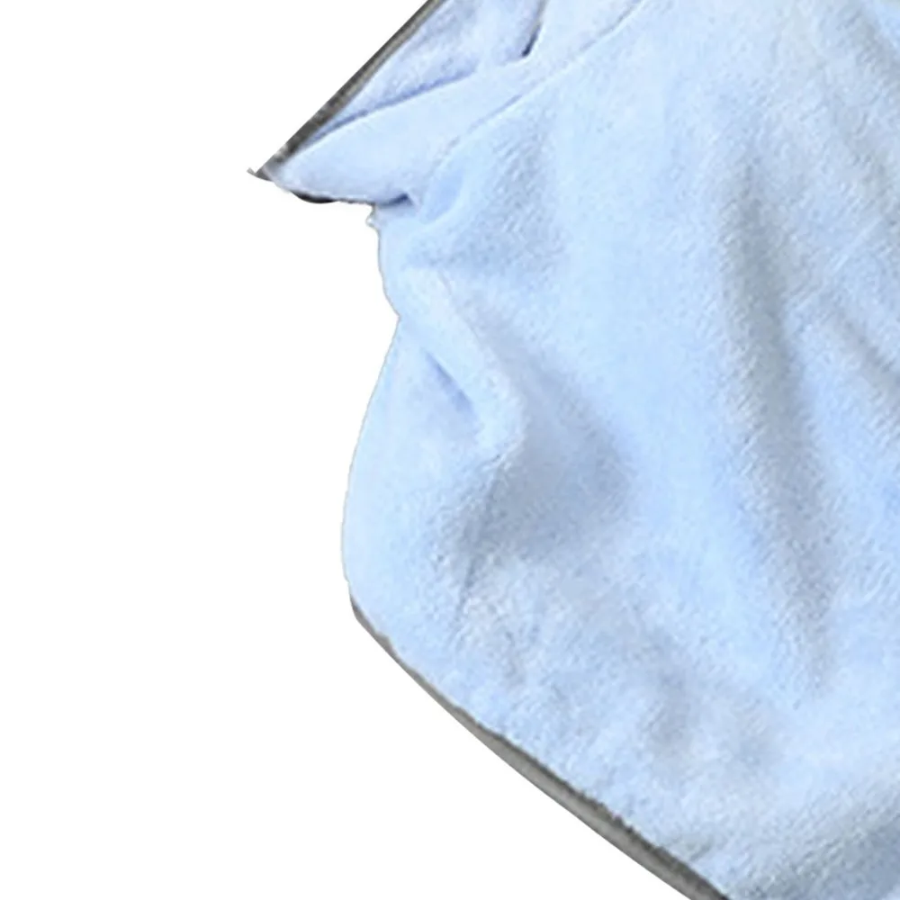 Microfiber Fabric Pet Bath Robe Large Size Cut Solid Tone Shades Fast Drying Pet Wrap High Water Absorption Adjustable Binding