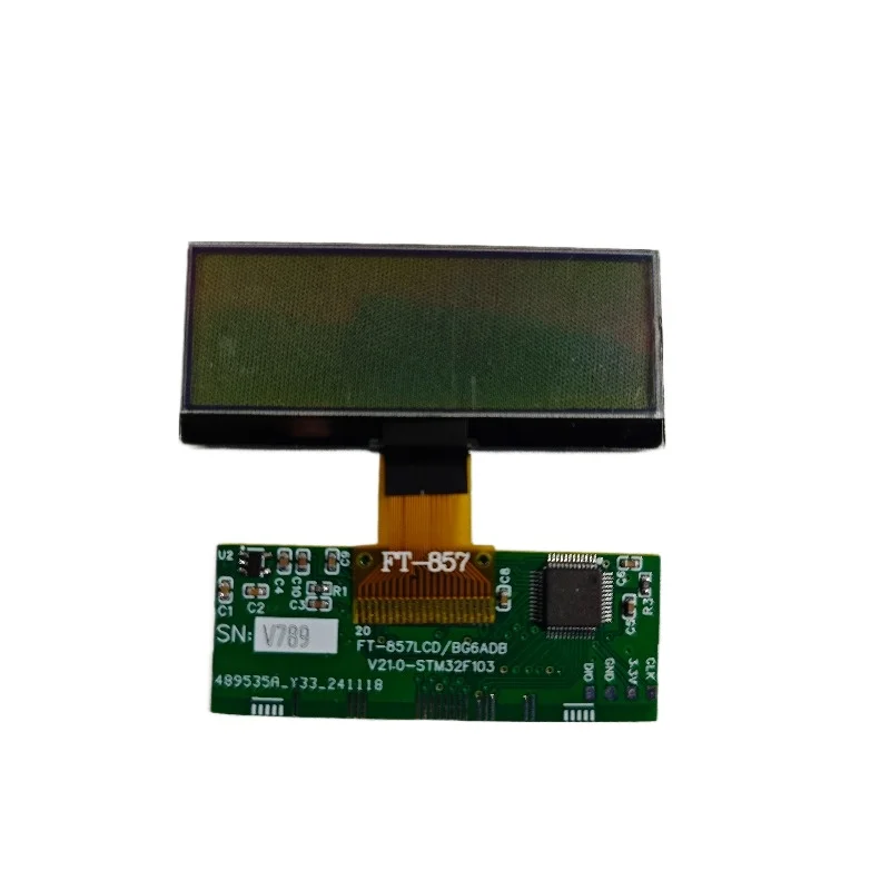 Para alternativa para YAESU FT-857 FT-857D pantalla LCD pieza de repuesto número 'Zebra Stripes'