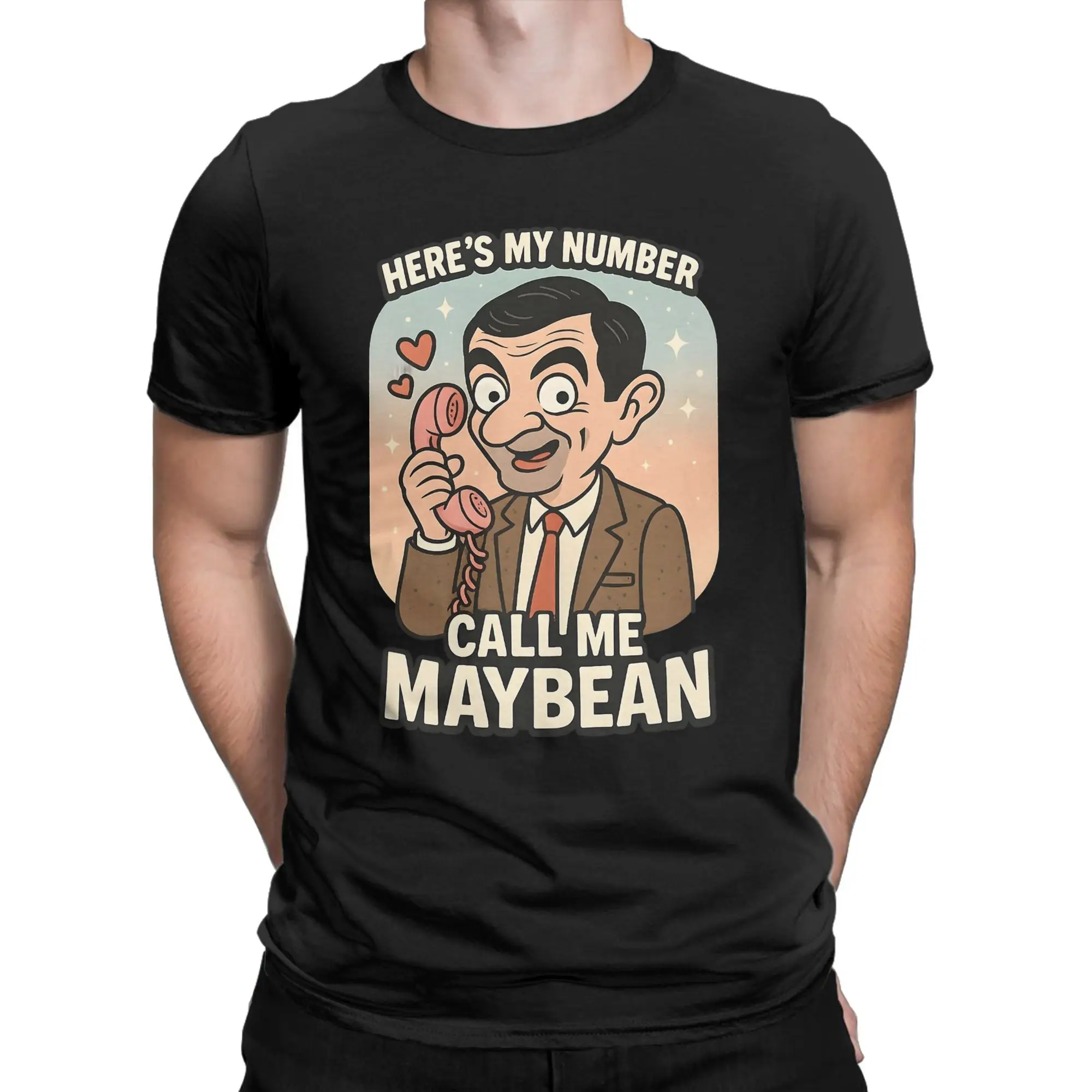 

Новое поступление, футболка с героями мультфильмов Mr Beans для мужчин и женщин, хлопковая футболка с короткими рукавами, одежда