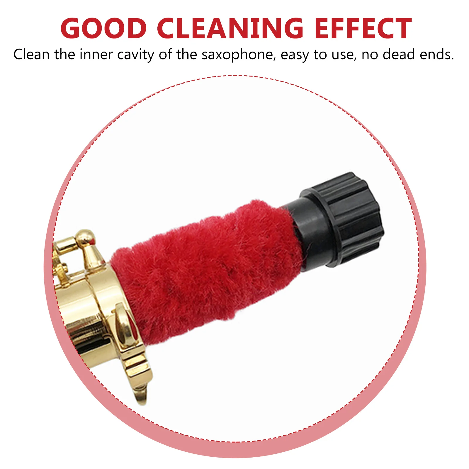 

2pcs Sax Cleaning Brush Nylon Fabric Cleaner for Musical Instruments Moisture Removal Tool Lasting Gift Music